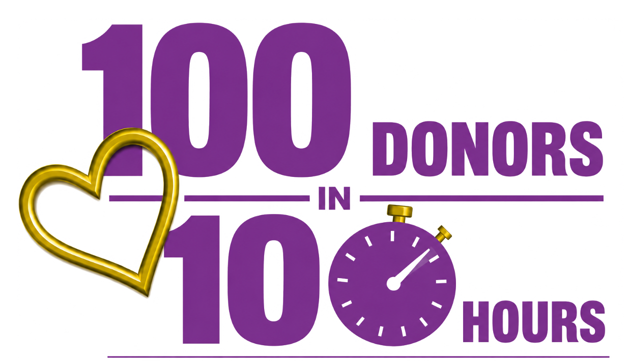 100 Donors in 100 Hours